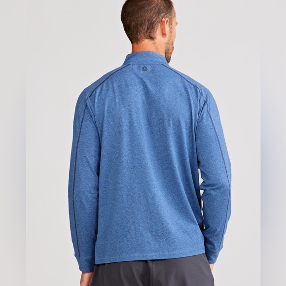 Tasc Carrollton Lightweight Organic Blend 1/4 Zip Jaspe Performance Pullover L - Picture 2 of 9